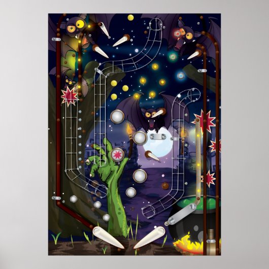 Pinball-machine Poster (Voorkant)