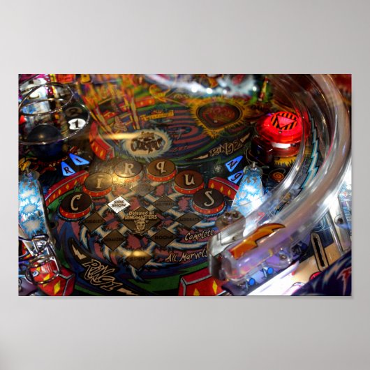 Pinball-machine Poster (Voorkant)