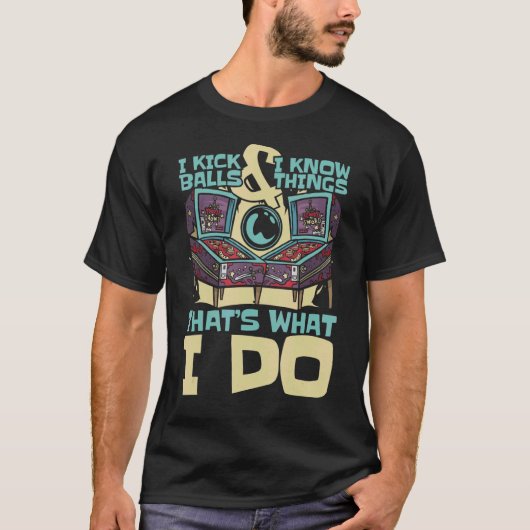 Pinball Machine Retro Flipping Pinball T-shirt (Voorkant)