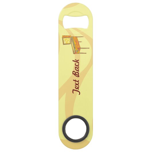 Pinball machine speed fles opener speed flessenopener (Achterkant)