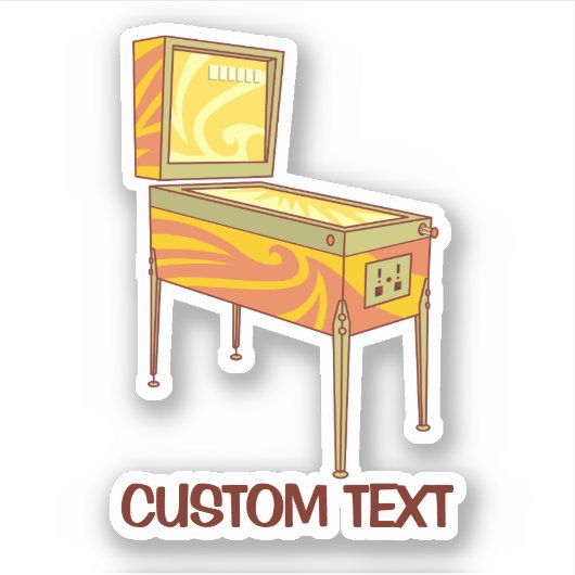 Pinball-machine Sticker (Voorkant)