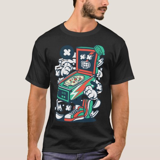 Pinball-machine T-shirt (Voorkant)