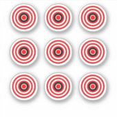 Pinball Machine TZ Bullseye Ontwerp Doel Sticker (Voorkant)