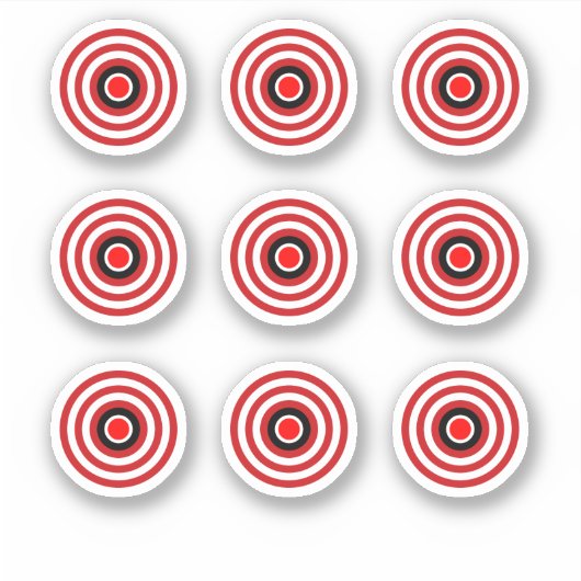 Pinball Machine TZ Bullseye Ontwerp Doel Sticker (Voorkant)