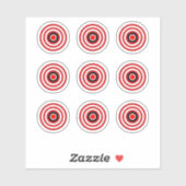 Pinball Machine TZ Bullseye Ontwerp Doel Sticker (Vel)