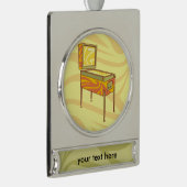Pinball-machine Verzilverd Banner Ornament (Rechts)
