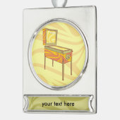 Pinball-machine Verzilverd Banner Ornament (Links)