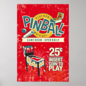Pinball Machines Game Room Poster #15 (Voorkant)