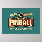 Pinball Machines Game Room Poster #17 (Voorkant)