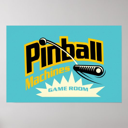 Pinball Machines Game Room Poster #19 (Voorkant)