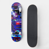 Pinball "Neon Ghost Rider Anime" Persoonlijk Skateboard (Voorkant)