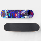 Pinball "Neon Ghost Rider Anime" Persoonlijk Skateboard (Horizontaal)