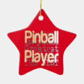 Pinball Player Extraordinaire Keramisch Ornament (Voorkant)