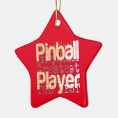 Pinball Player Extraordinaire Keramisch Ornament (Links)
