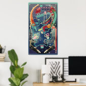 Pinball Poster (Thuiskantoor)