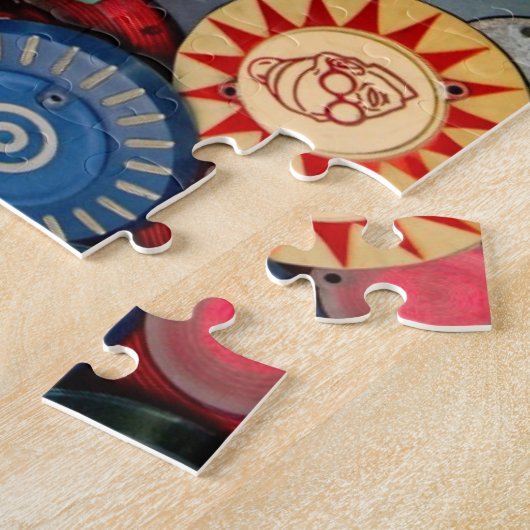 Pinball puzzle Bumpercaps Legpuzzel (Zijkant)