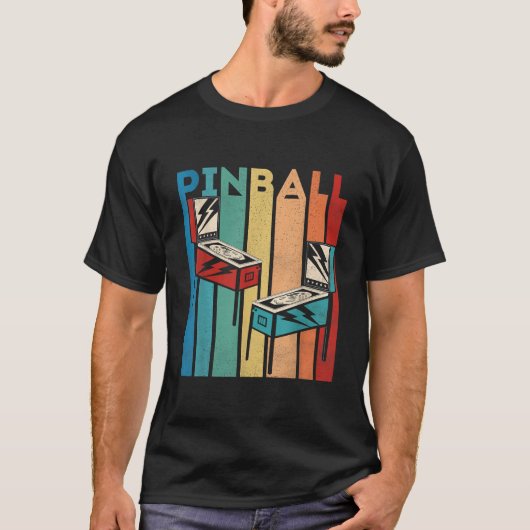 Pinball Retro multiball Pinball Machine AR T-shirt (Voorkant)