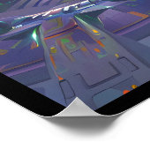 Pinball Ruimteschip, Galaxy Klasse Poster (Hoek)