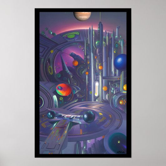 Pinball Ruimteschip, Galaxy Klasse Poster (Voorkant)