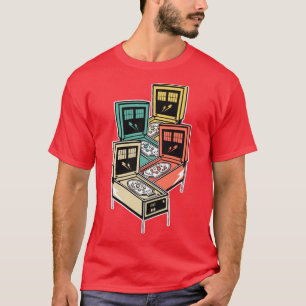 Pinball Shirt Retro Classic  Arcade Shirt F