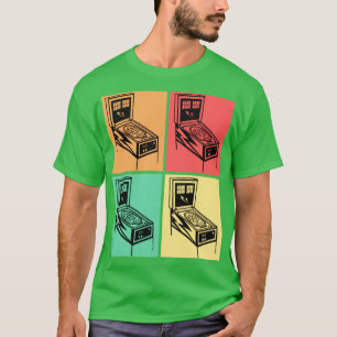 Pinball Shirt Retro Classic  Arcade Shirten