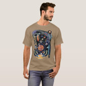 Pinball Space Machine by Tobe Fonseca T-shirt (Voorkant volledig)