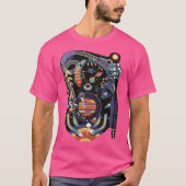 Pinball Space Machine Light by Tobe Fonseca T-shirt (Voorkant)