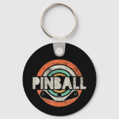 Pinball spel Vintage Sleutelhanger (Voorkant)