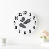 Pinball Speler Acryl Ronde Wandklok #3 (Huis)