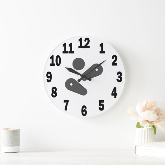 Pinball Speler Acryl Ronde Wandklok #3 (Huis)