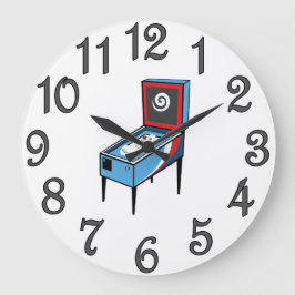 Pinball Speler Acryl Ronde Wandklok #4