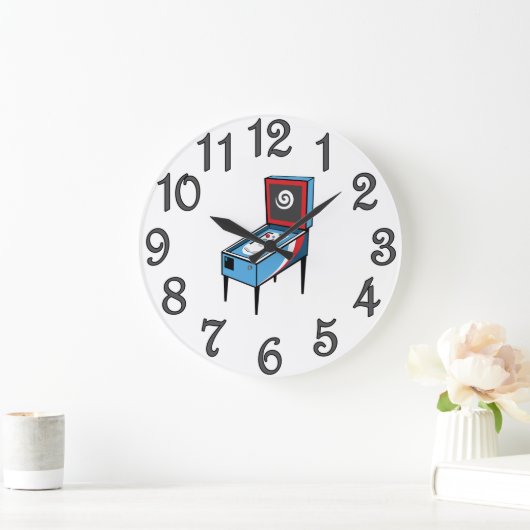 Pinball Speler Acryl Ronde Wandklok #4 (Huis)