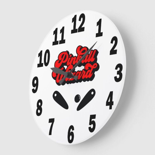 Pinball Speler Acryl Ronde Wandklok #8 (Hoek)