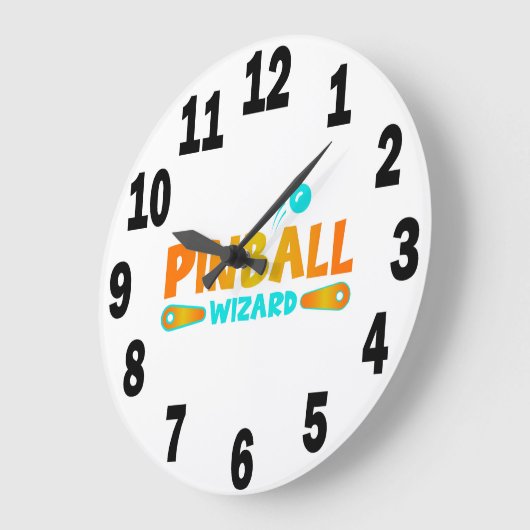 Pinball Speler Acryl Ronde Wandklok #9 (Hoek)