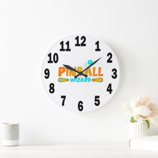 Pinball Speler Acryl Ronde Wandklok #9 (Huis)