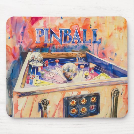 Pinball speler Non Slip Mousepad #26 Muismat (Voorkant)