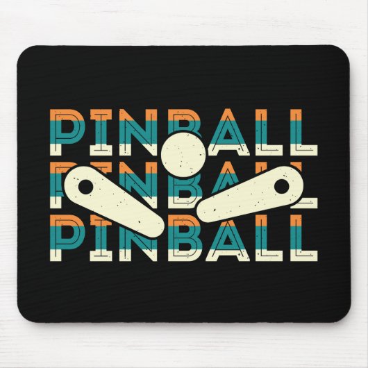 Pinball speler Non Slip Mousepad #6-1 Muismat (Voorkant)