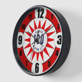 Pinball Speler Wandklok met Houten Lijst #1 (Hoek)