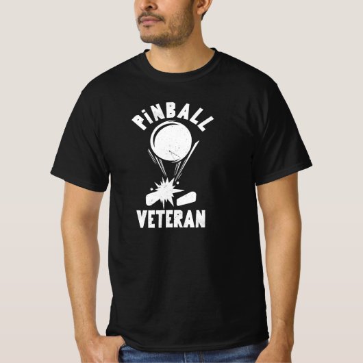 Pinball Veteran Player T-shirt (Voorkant)