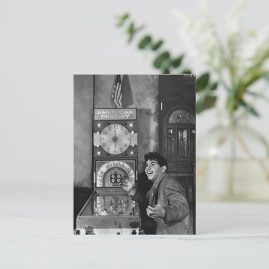 Pinball Wizard: jaren veertig Briefkaart (Staand voorkant)