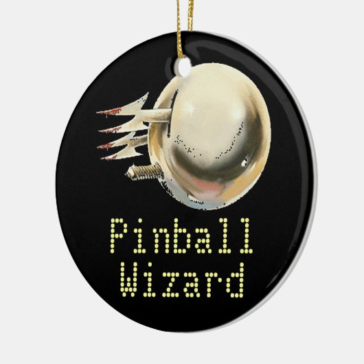 Pinball Wizard Keramisch Ornament (Links)