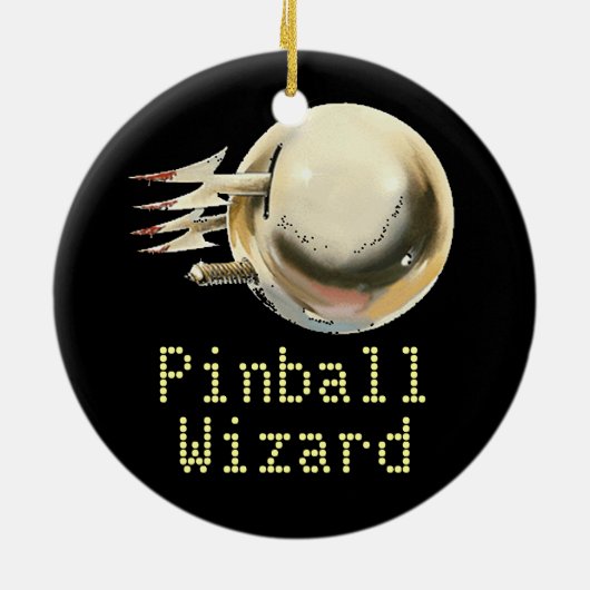 Pinball Wizard Keramisch Ornament (Achterkant)