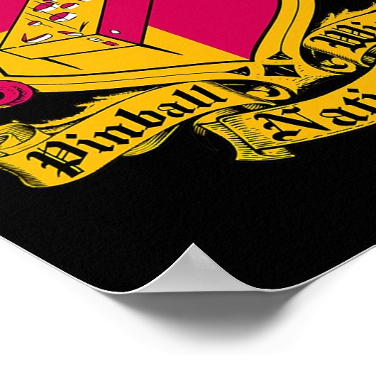 Pinball Wizard Noot Pinball Machine Arcade Game Poster (Hoek)