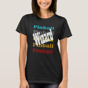 Pinball Wizard Retro Videospel Arcade Speler Winn T-shirt