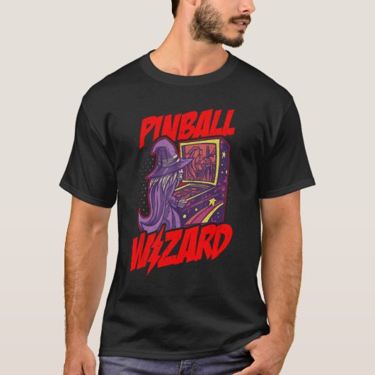 Pinball Wizard voor Pinball Lover T-shirt (Voorkant)