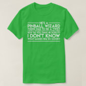 Pinball Wizard wit T-shirt (Design voorkant)