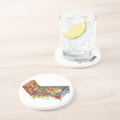 Pinball Zandsteen Onderzetter (Zijkant)