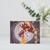 Pinballmachine Draak Briefkaart (Staand voorkant)