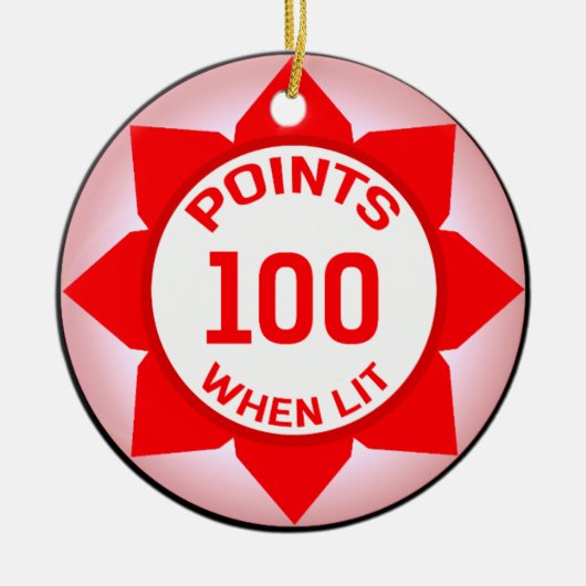 Pinbalmachine 10 punten bij uitstek keramisch ornament (Voorkant)