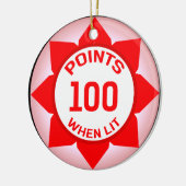 Pinbalmachine 10 punten bij uitstek keramisch ornament (Links)